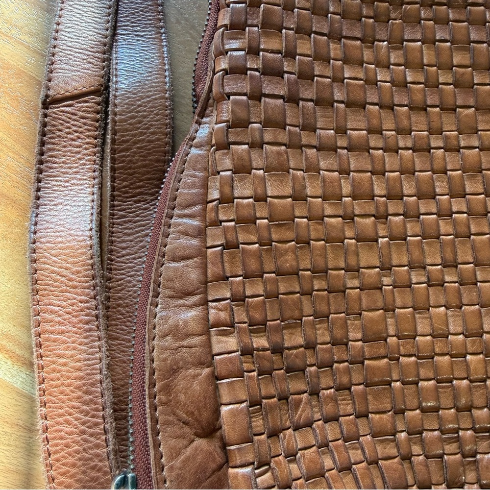 Woven Leather Backpack - Picture 4 of 14